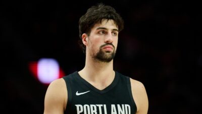 Deni Avdija looking on