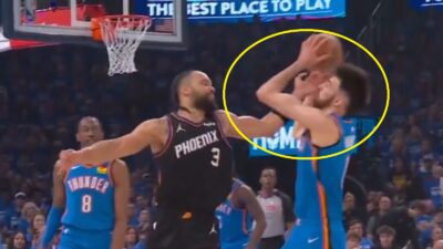 Dillon Brooks smacking Chet Holmgren