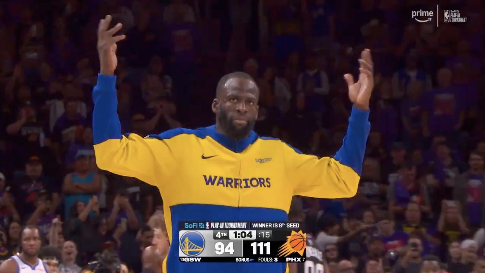 Draymond Green, Devin Booker ejected in final minute of play-in game