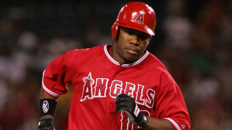 Garret Anderson running