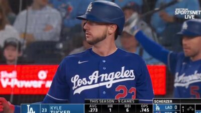 Kyle Tucker in his Dodgers uniform