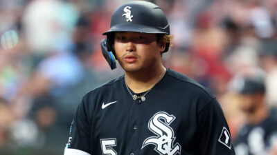 Munetaka Murakami in a White Sox uniform