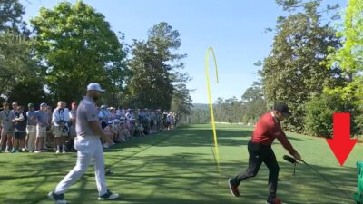 Sergio Garcia smashing his club