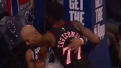 VJ Edgecombe taunting Jalen Suggs