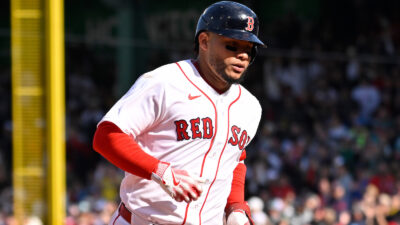 Willson Contreras in a Red Sox uniform