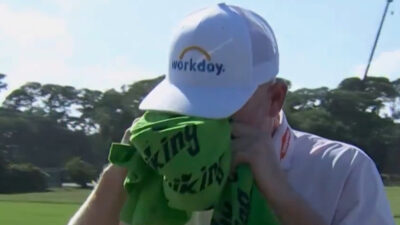 Brandt Snedeker crying after a win