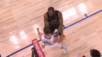 James Harden shoving Duncan Robinson
