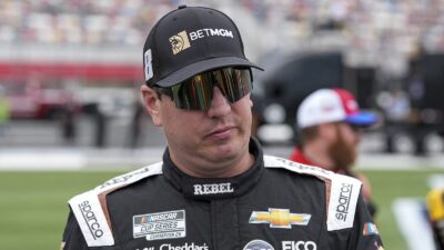 Kyle Busch before a race