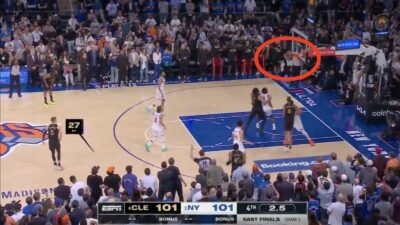 Mike Breen calling the final seconds of Knicks-Cavaliers Game 1