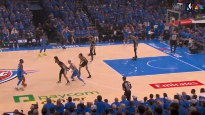 NBC's broadcast of a Thunder-Spurs game