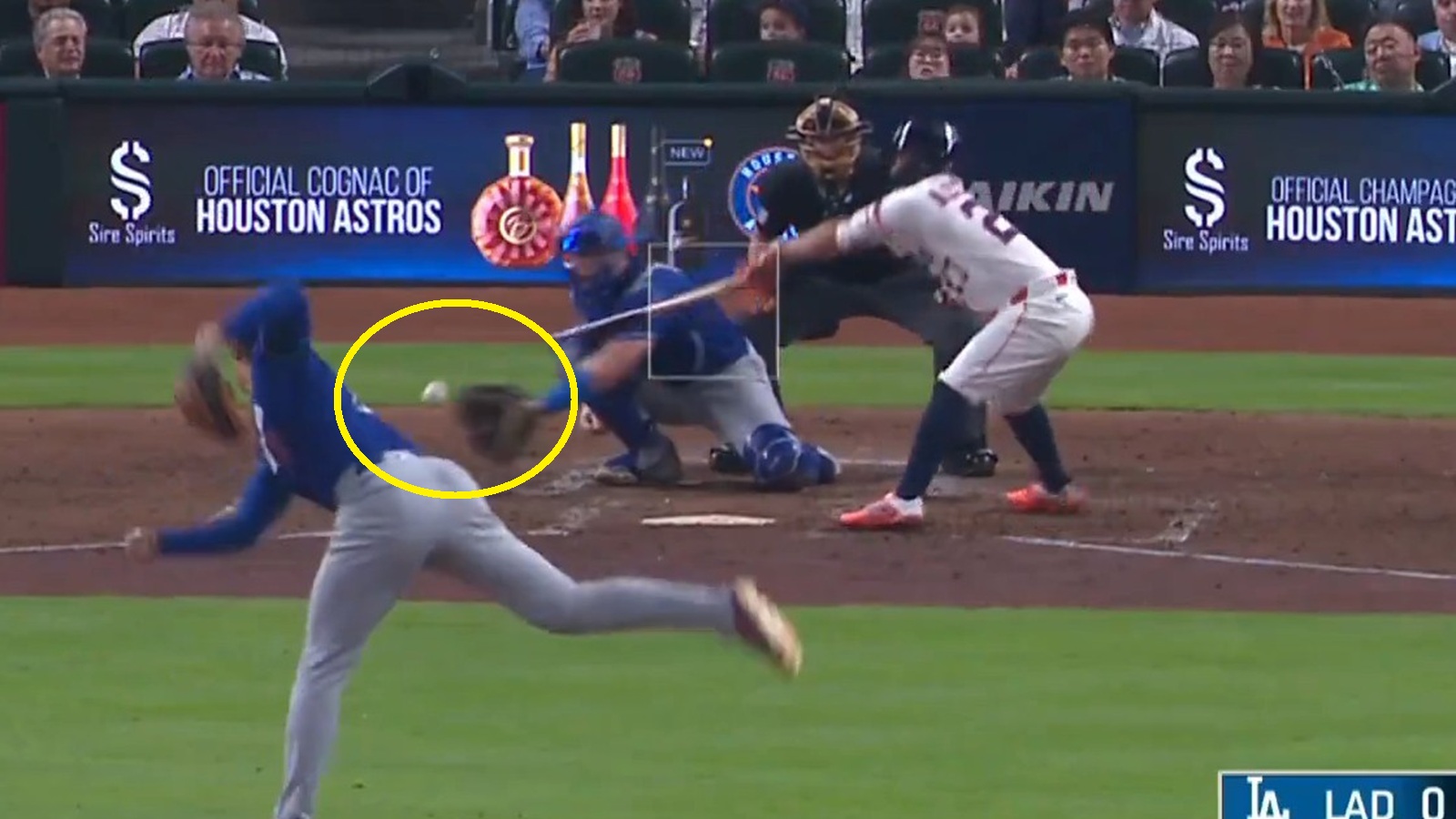 Shohei Ohtani striking out Jose Altuve