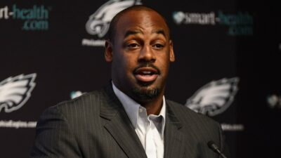 Donovan McNabb during a press conference