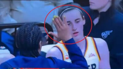 Caitlin Clark and a teammate