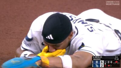 Chandler Simpson down in pain