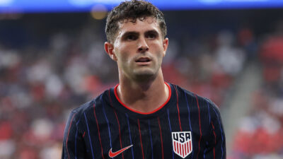 Christian Pulisic in a Team USA soccer jersey
