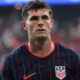 Christian Pulisic in a Team USA soccer jersey
