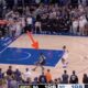 Spurs guard De'Aaron Fox in transition against Knicks forward OG Anunoby in Game 4 of the NBA Finals