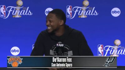 De'Aaron Fox laughing