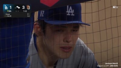 Roki Sasaki crying