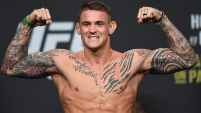 Dustin Poirier posing