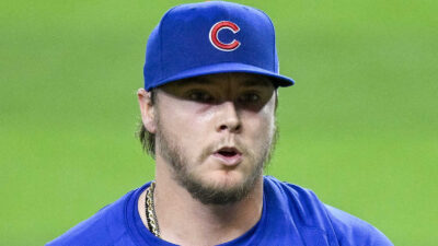 Justin Steele on the field