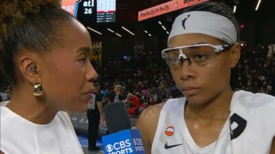 Allisha Gray during an interview