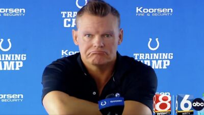 Colts GM Chris Ballard pouting