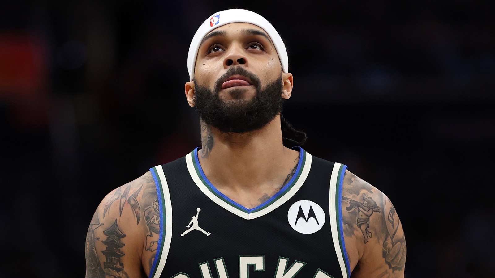Gary Trent Jr. playing for the Bucks