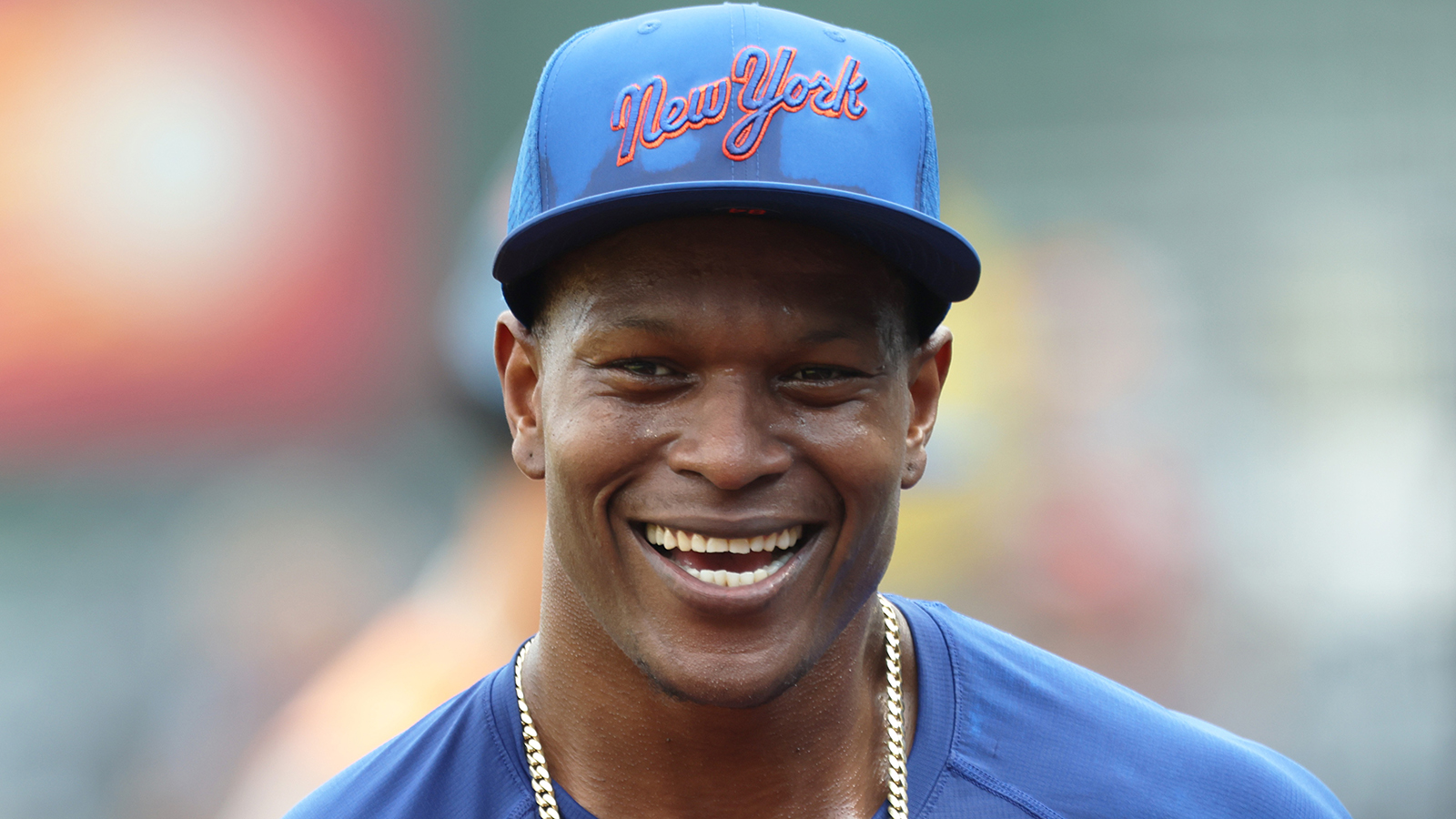 Mets pitcher Jefry Yan smiling