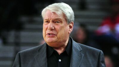 Don Nelson coaching the Golden State Warriors