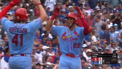 Joshua Baez after his third home run
