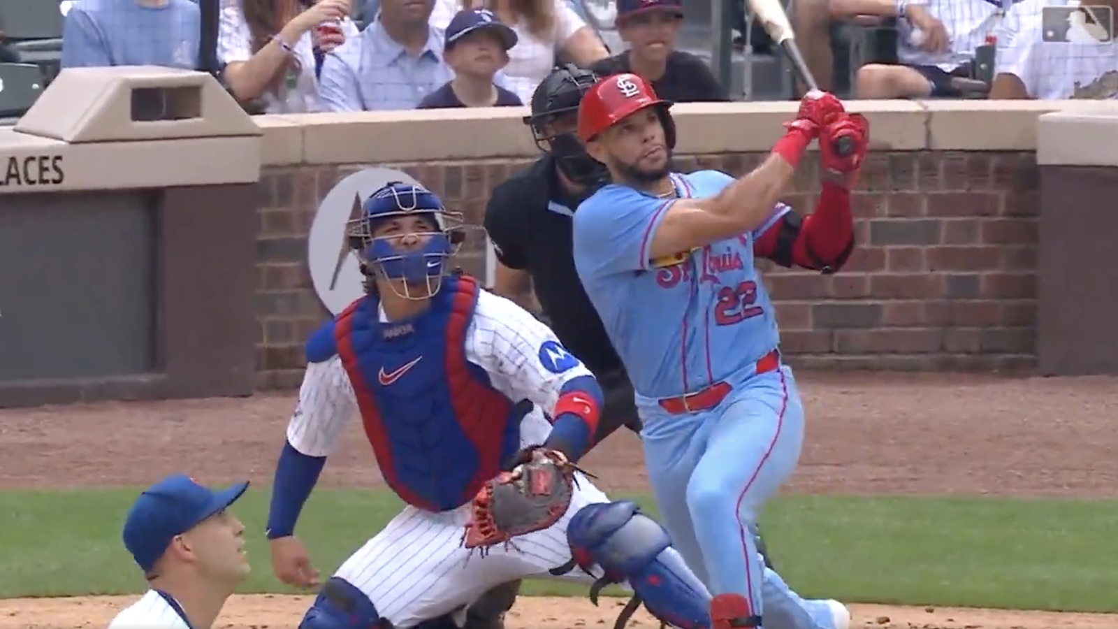 Cardinals rookie Joshua Baez hitting a home run