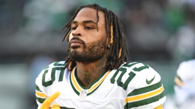 Keisean Nixon in a Packers uniform