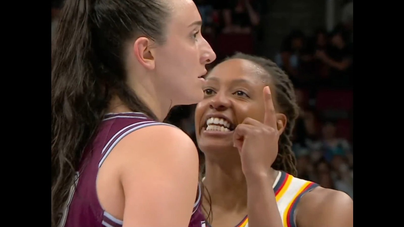 Kelsey Mitchell confronting Marina Mabrey