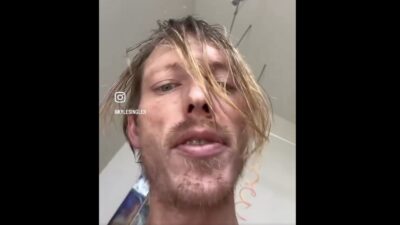 Former Duke star Kyle Singler taking a selfie video