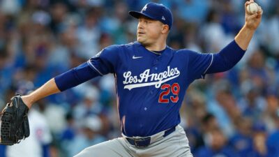 Tarik Skubal in his Dodgers uniform
