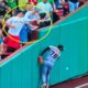 Victor Bericoto running into the wall