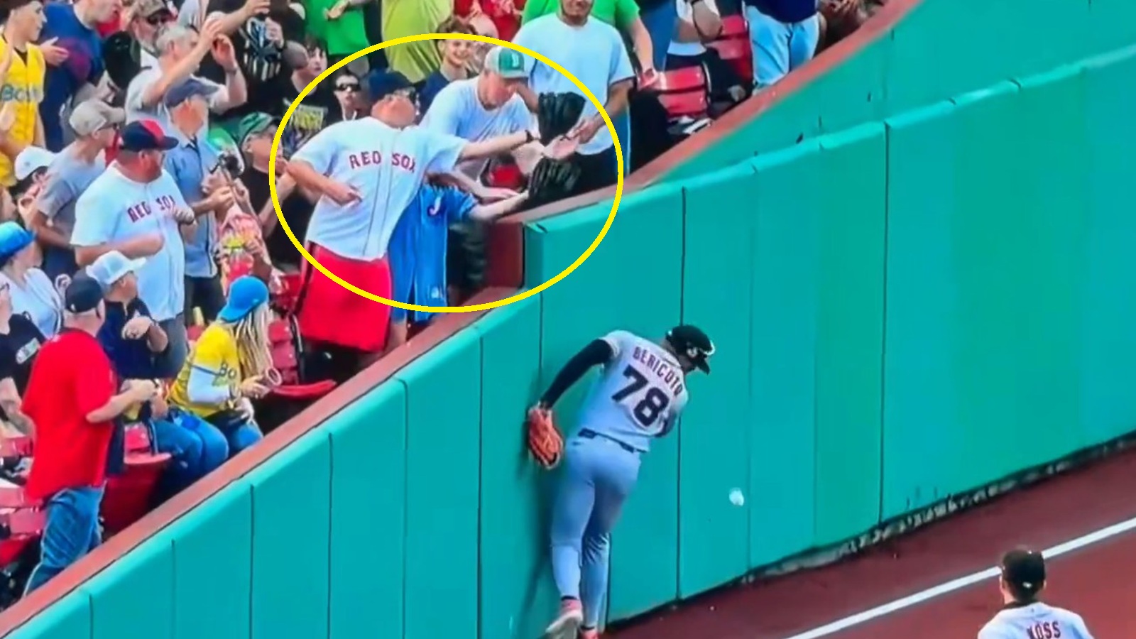Victor Bericoto running into the wall