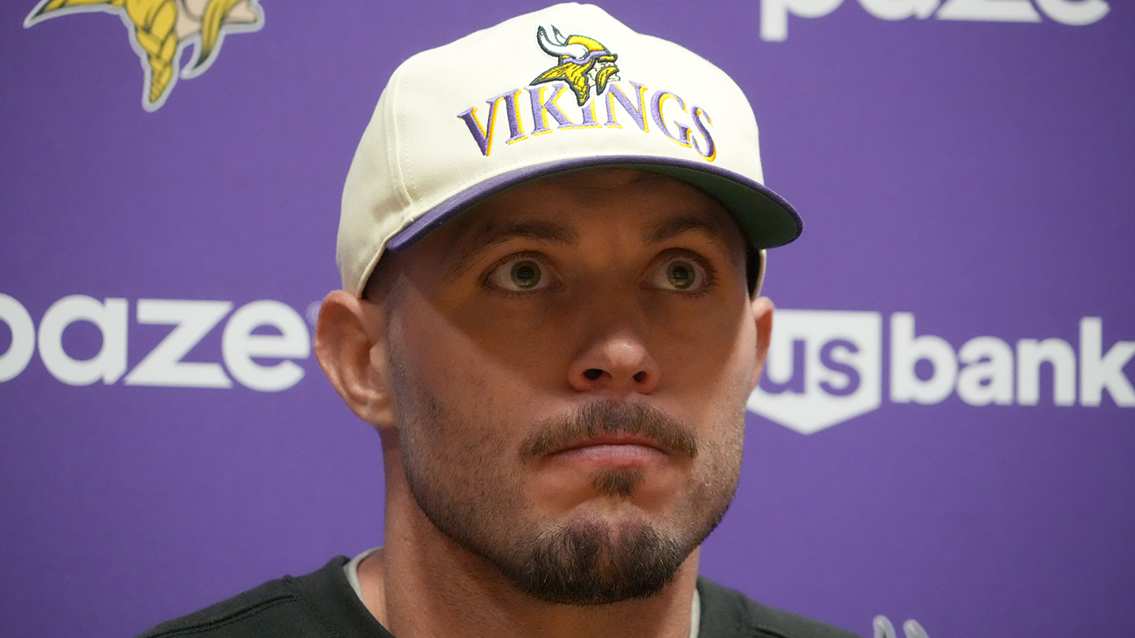 Harrison Smith during a press conference