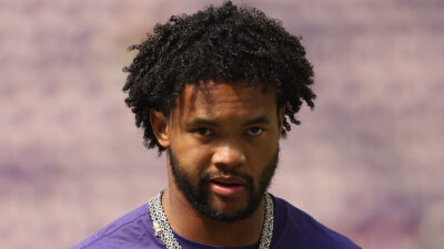 Kyler Murray on the field