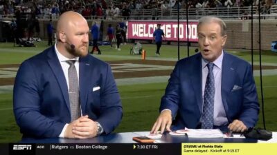ACC Huddle crew upset amid power outage at Florida State-SMU game