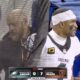 Eagles QB Jalen Hurts angry during game against the Bears