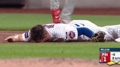 Jared Young on the ground
