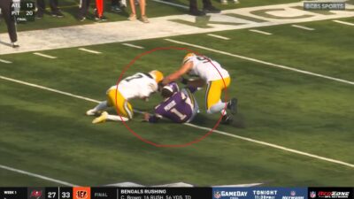 Kyler Murray helmet-to-helmet hit