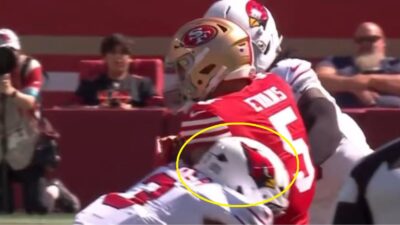 Mike Evans getting hit by Budda Baker