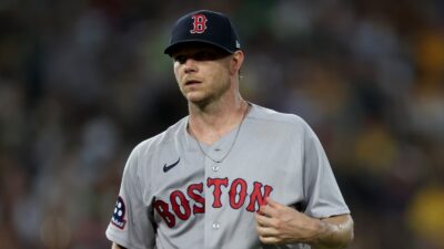 Sonny Gray in his Red Sox uniform
