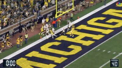 Western Michigan-Michigan game clock replay