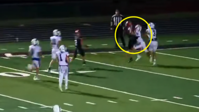 The Shelbyville Dragons haul in a hail mary to end a thrilling comeback win.