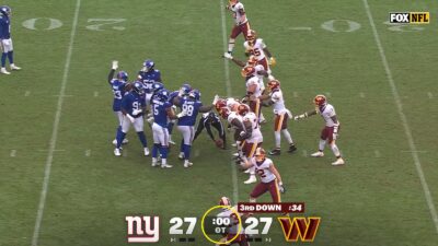 Washington Commanders game-ending mistake