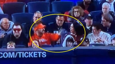 Dua Lipa talking to Marlins Man